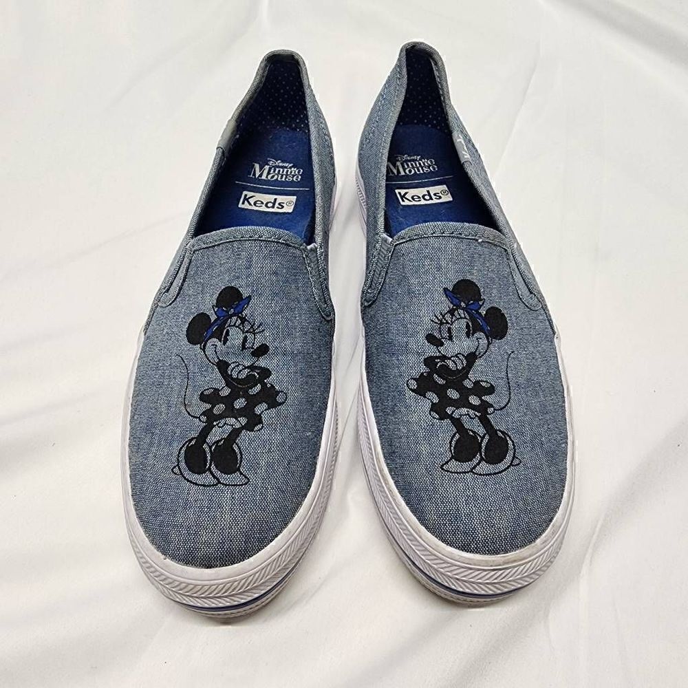 Keds Disney Minnie Mouse Shoes Flats Blue Deck Womens Size 5.5